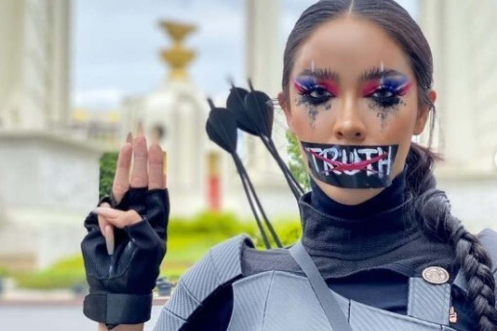 Thai celebrity Nisamanee Lertworapong dressed as Katniss Everdeen. Photo: Instagram