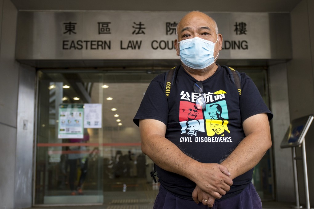 Tsang Kin-shing was fined at Eastern Court on Tuesday for breaching an aviation regulation. Photo: Brian Wong