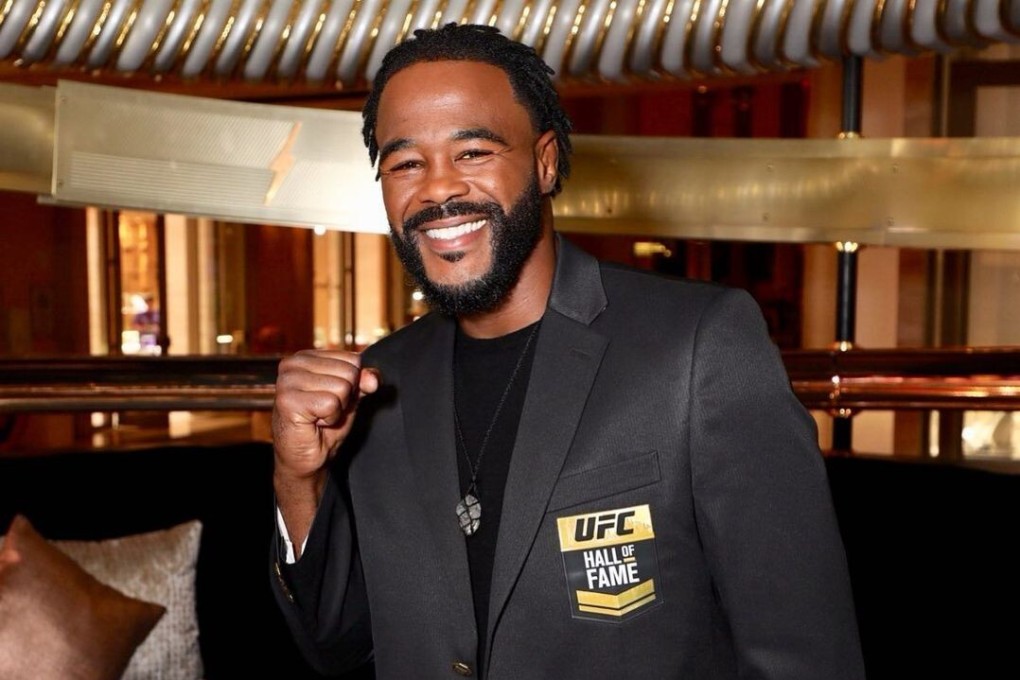 Rashad Evans poses after his UFC Hall of Fame induction. Photo: Instagram/@sugarrashadevans