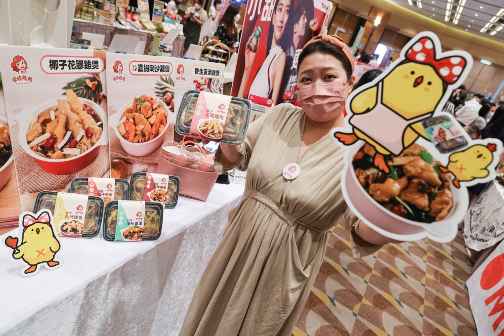 Many vendors, such as Happy Mama founder Jessica Leung, will be enticing shoppers with limited offers when the Hong Kong Food Expo kicks off next week. Photo: May Tse