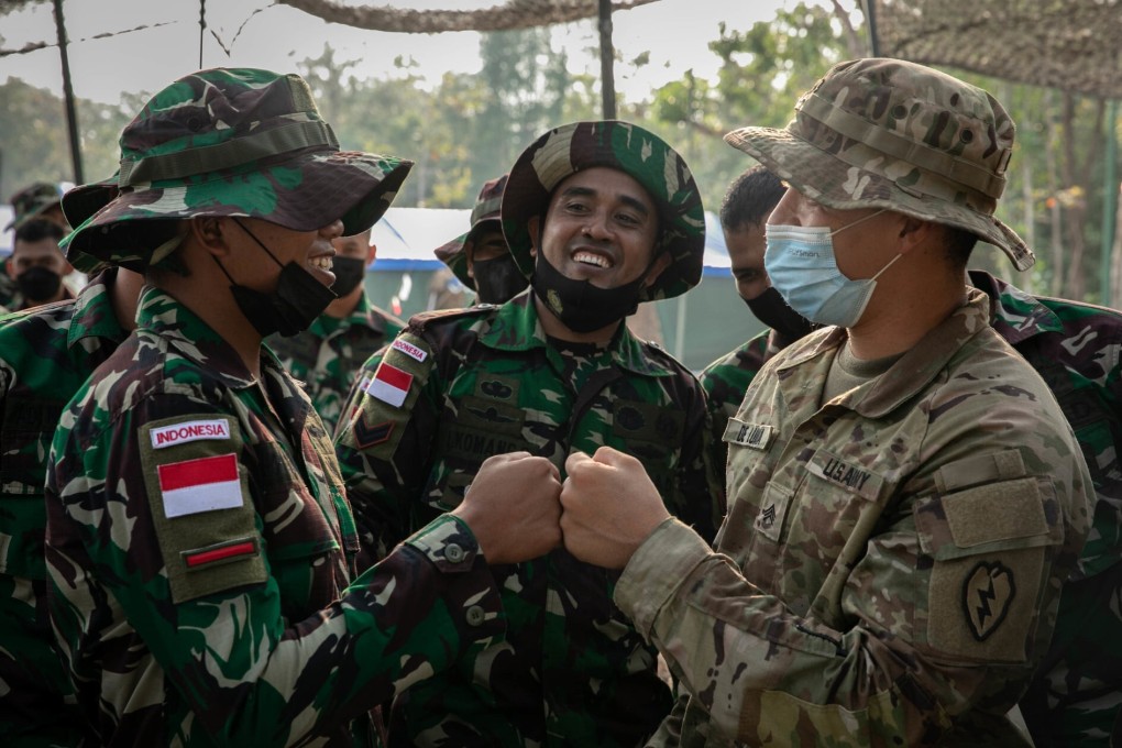 American and Indonesian soldiers during the Garuda Shield military exercise. Photo: Facebook