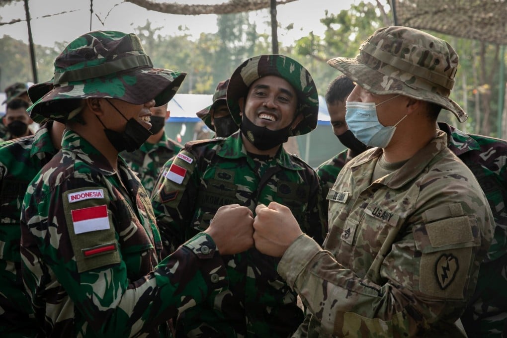 American and Indonesian soldiers during the Garuda Shield military exercise. Photo: Facebook