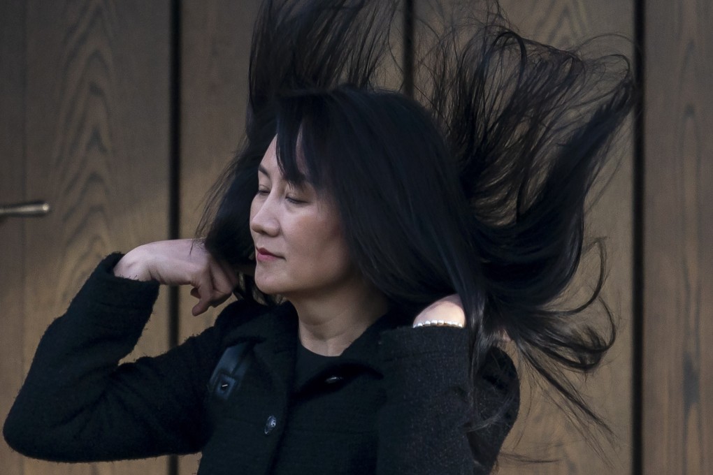 Huawei Technologies’ chief financial officer Meng Wanzhou leaves her home in Vancouver, British Columbia, on her way to court on March 25. The final scheduled hearings in Meng’s marathon extradition battle get under way this week. Photo: AP