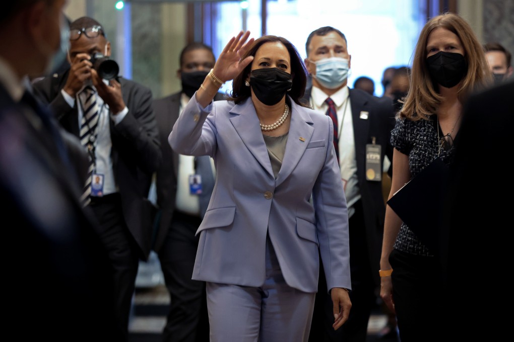 US Vice-President Kamala Harris at the United States Capitol building in Washington on Monday. Photo: Reuters