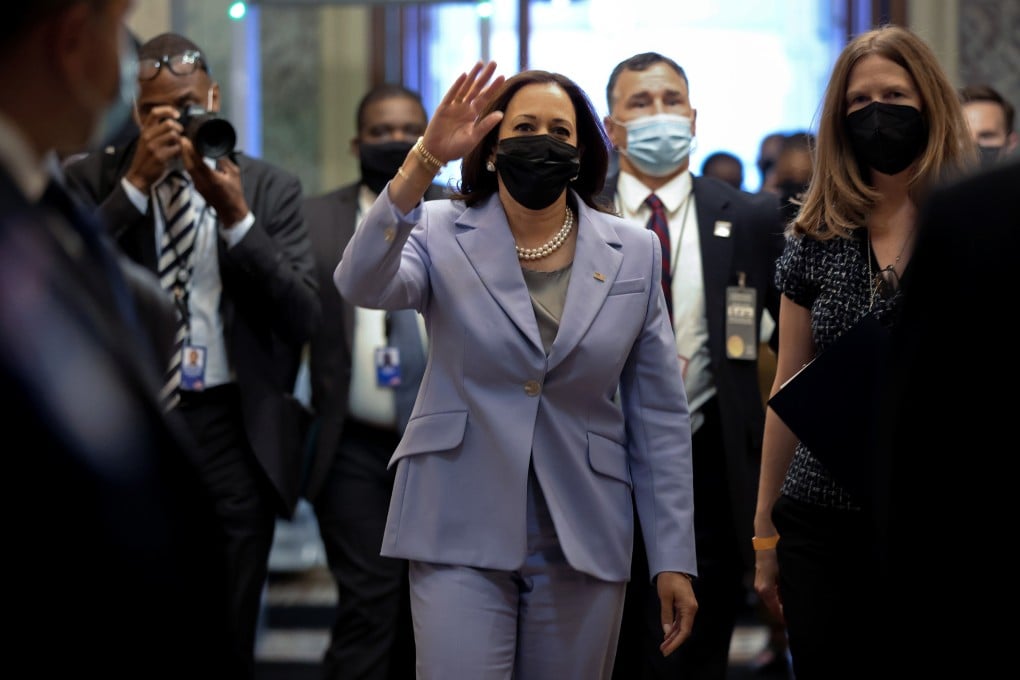 US Vice-President Kamala Harris at the United States Capitol building in Washington on Monday. Photo: Reuters