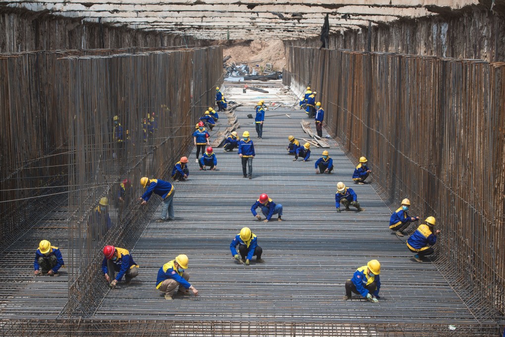 A construction site in the Hubei provincial capital of Wuhan on April 30, 2020. Photo: Xinhua