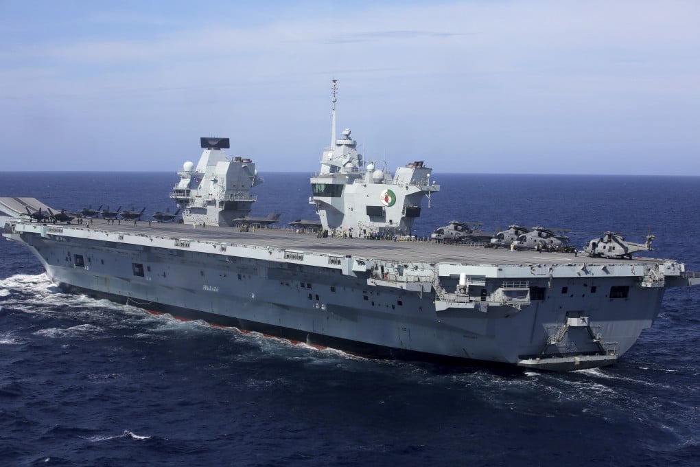 Britain’s aircraft carrier HMS Queen Elizabeth. Photo: AP