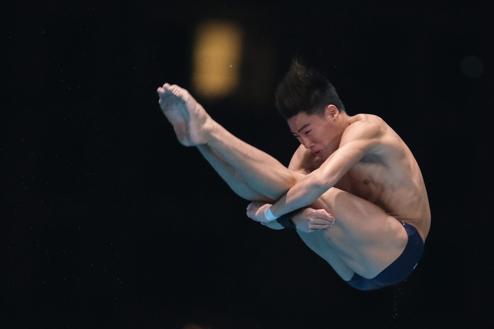 Jonathan Chan, of Singapore, will become the country’s first male diver to compete at the Olympics today. Photo: Getty Images