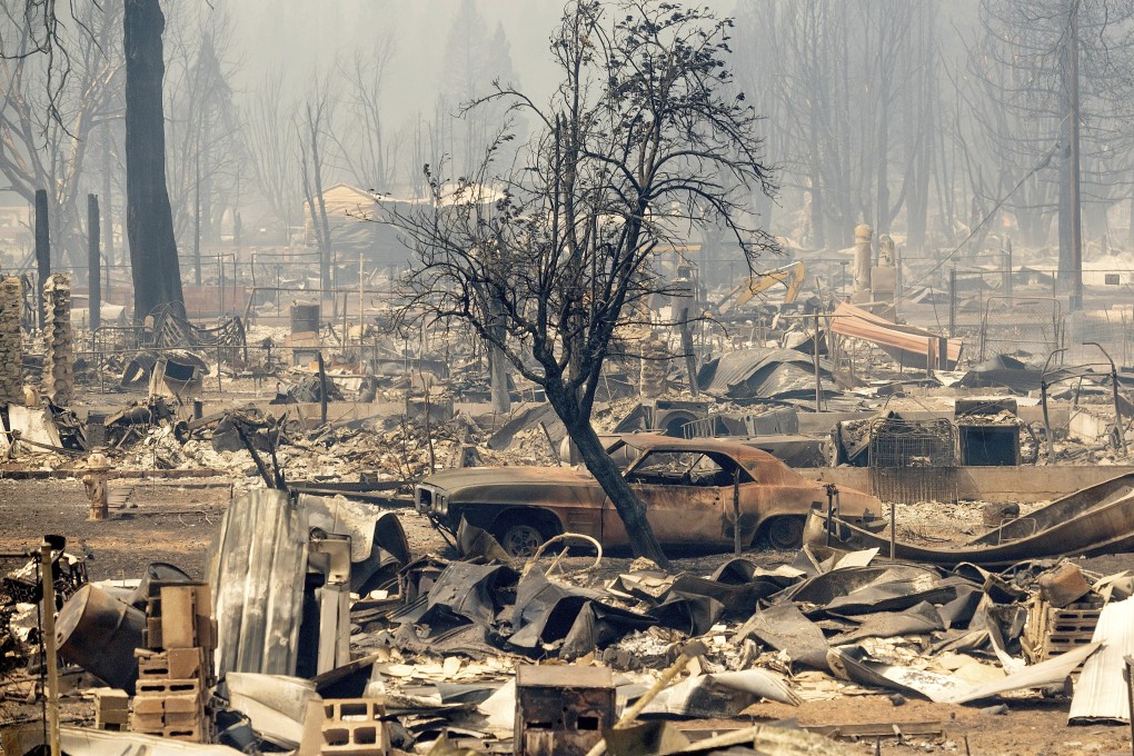 The aftermath of the Dixie Fire in Greenville, California. Photo: AP