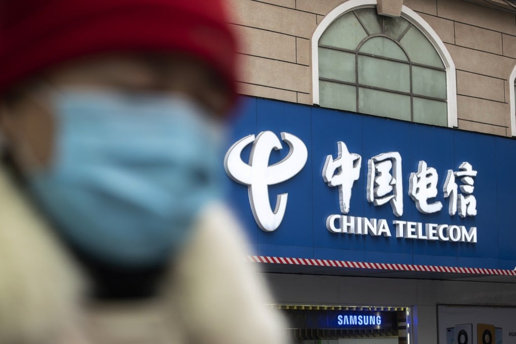 China Telecom priced its shares for an US$8.4 billion listing in Shanghai following a US blacklisting. Photo: Bloomberg