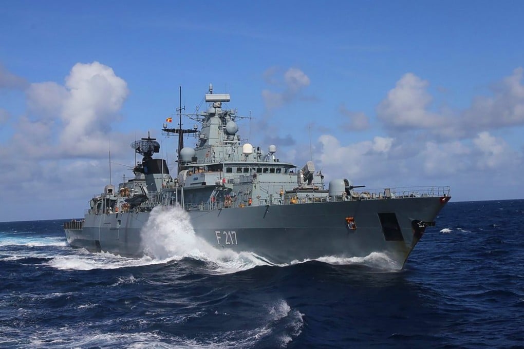 The German frigate Bayern is heading to Asia-Pacific waters. Photo: Twitter
