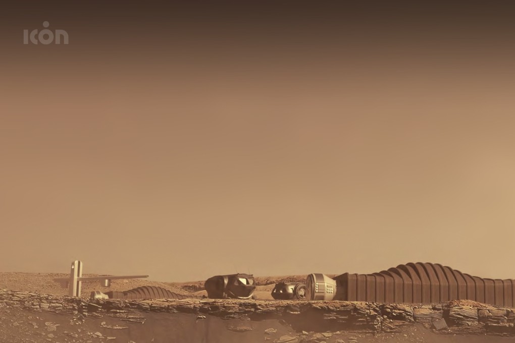 A proposed design for the Mars Dune Alpha habitat. Photo: Icon / Nasa via AP