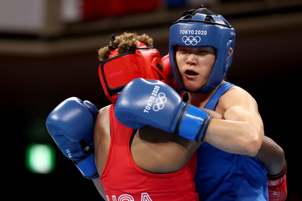 China’s Gu Hong lost out in the gold medal bout against Turkey’s Busenaz Surmeneli. Photo: Reuters