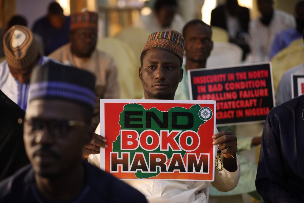 Demonstrators in Nigeria rally to urge authorities to rescue hundreds of abducted schoolboys Nigeria on December 17, 2020. File photo: AFP