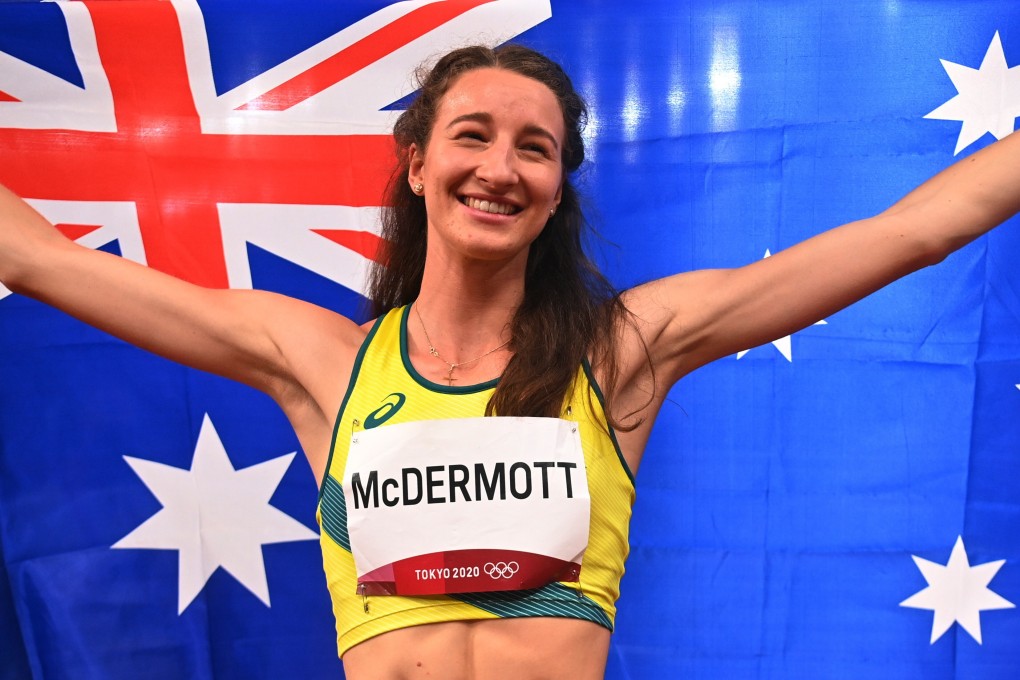 Nicola McDermott won a silver medal for Australia in the women’s high jump. Photo: Reuters