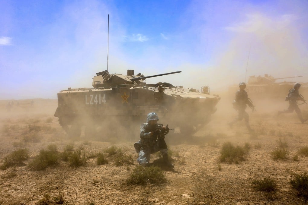 Chinese military personnel will put their skills and weapons to the test in a joint military exercise in the Ningxia Hui autonomous region. Photo: Xinhua