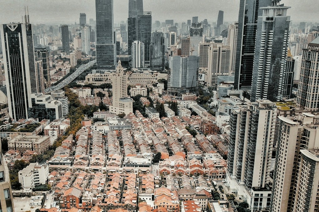 A cluster of traditional shikumen buildings sitting in the middle of Shanghai’s most famous shopping street Nanjing Road West, where Swire Properties and Jing’an Real Estate Group will open a high-end retail-residential-art complex in the rejuvenated century-old Zhangyuan. Photo: Swire Properties