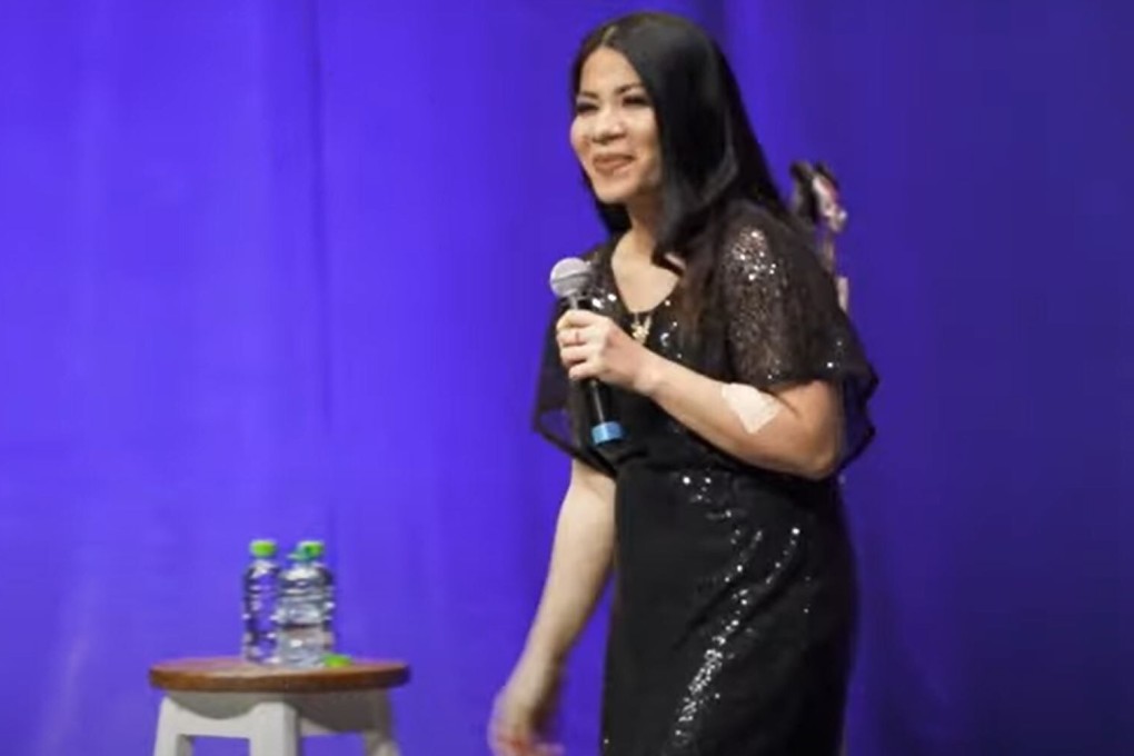 Imah Dumagay left a white-collar career to venture into comedy. Photo: YouTube