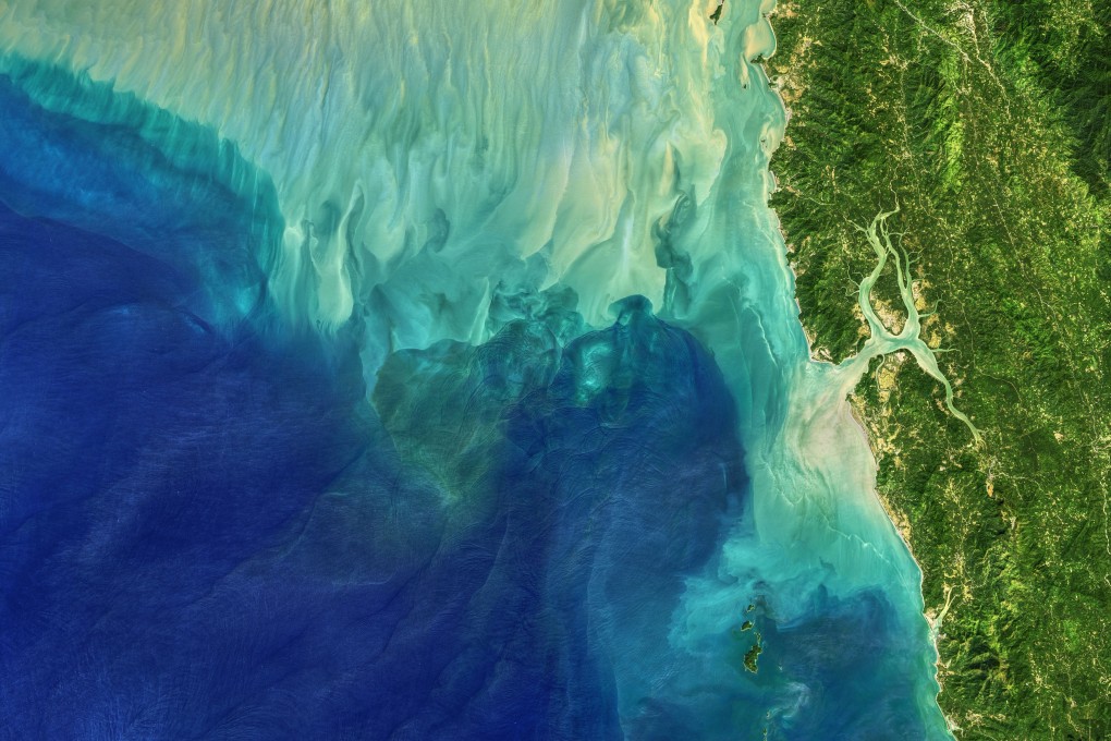 Some of the world’s largest “internal waves” occur in the Andaman Sea. Photo: Nasa Earth Observatory