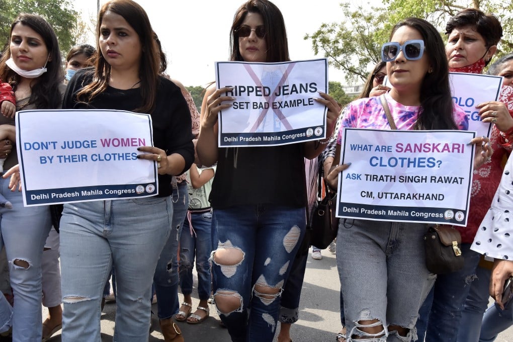 Attire-shaming is among the threats that Indian girls and women face. Photo: Hindustan Times via Getty Images