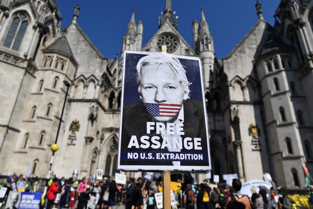 Supporters rally in support of Wikileaks founder Julian Assange in London. Photo: AFP