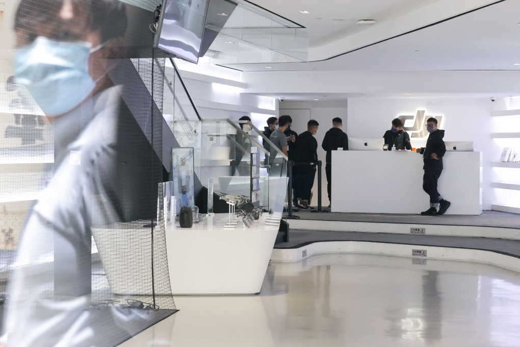 A view of DJI’s Hong Kong flagship store in Causeway Bay on August 11, 2021. Photo: Nora Tam
