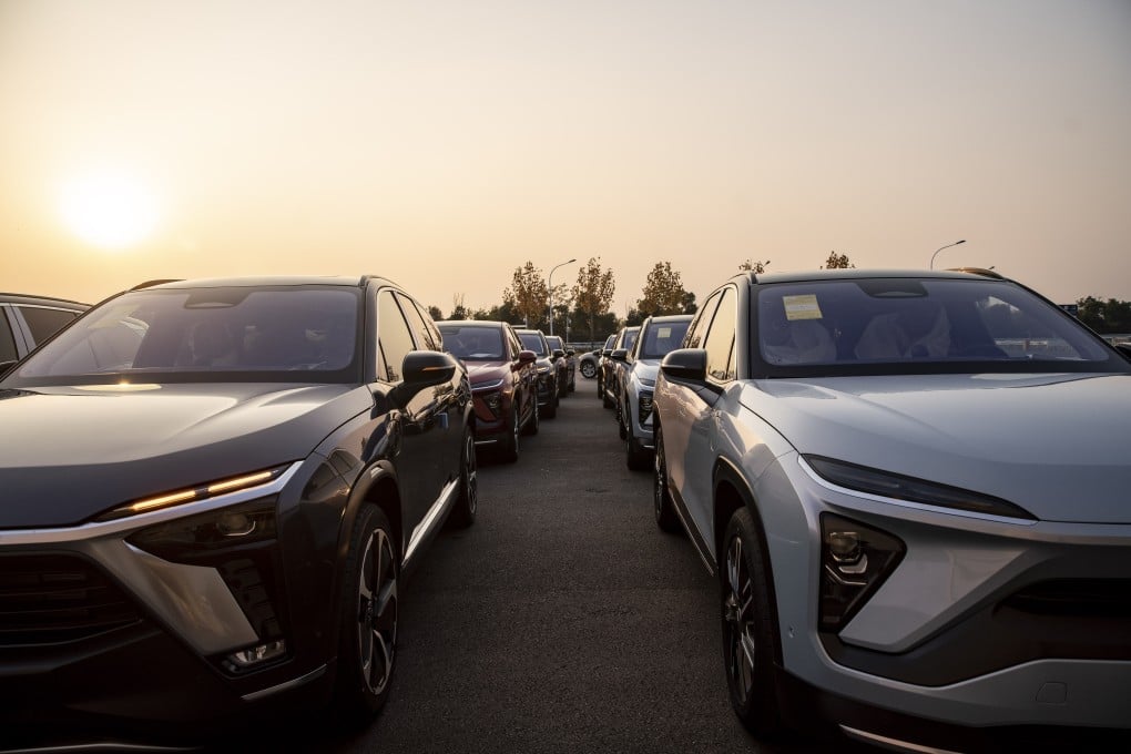 A NIO production facility in Hefei, in China’s Anhui province. Photo: Bloomberg