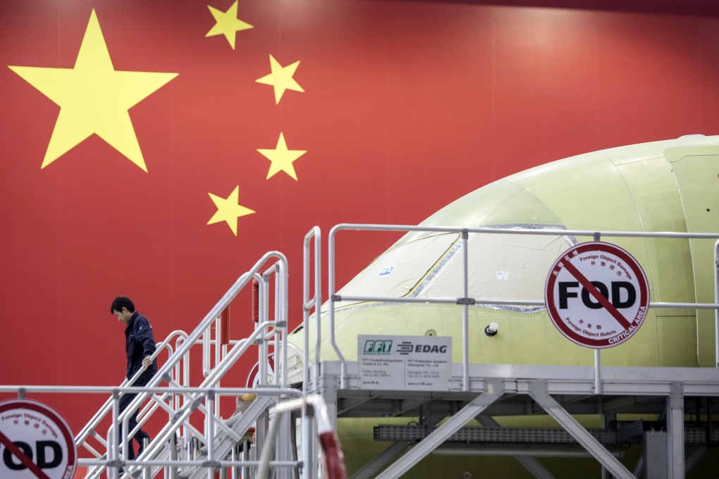 China has spent billions in recent years to reach its goal of transforming the domestic aviation industry. Photo: Bloomberg