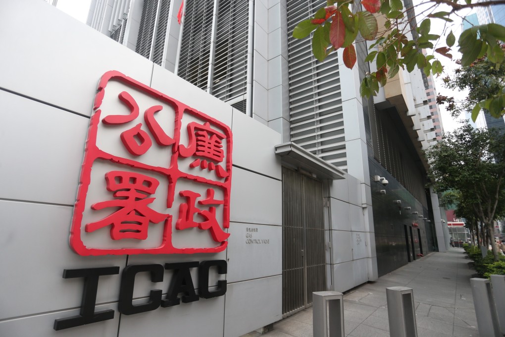 ICAC said that five people have been arrested, accused of accepting advantages in exchange for granting and renewing loans. Photo: Xinhua