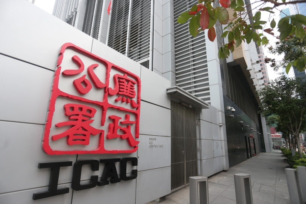 ICAC said that five people have been arrested, accused of accepting advantages in exchange for granting and renewing loans. Photo: Xinhua