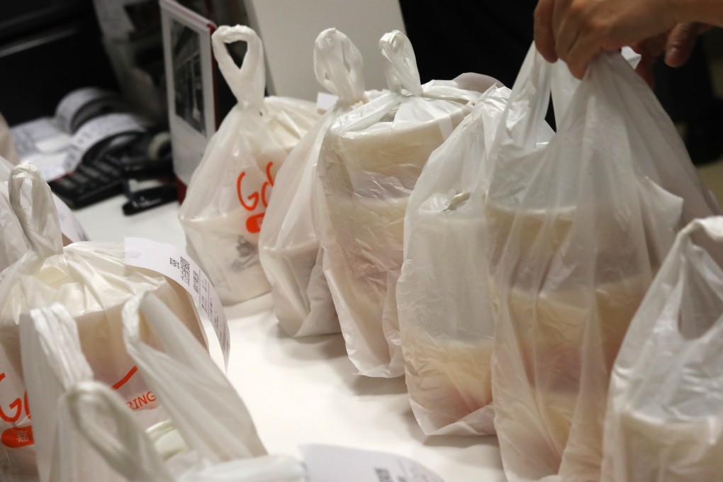 Huge amounts of disposable containers and utensils are used every day in Hong Kong restaurants. Photo: K. Y. Cheng