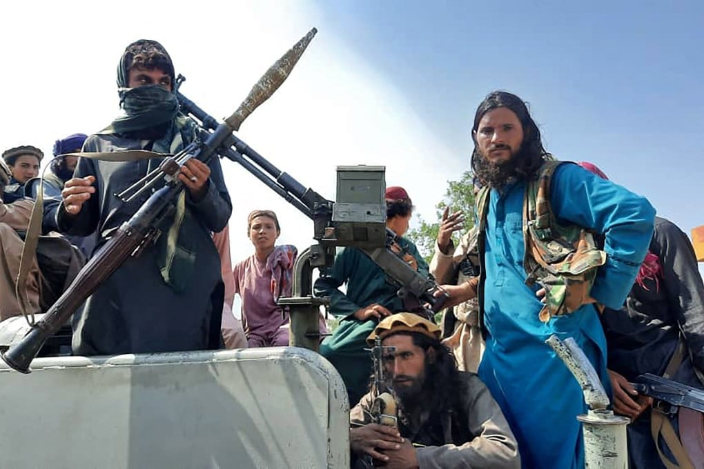 Taliban fighters in Afghanistan’s Laghman province on Sunday. Photo: AFP