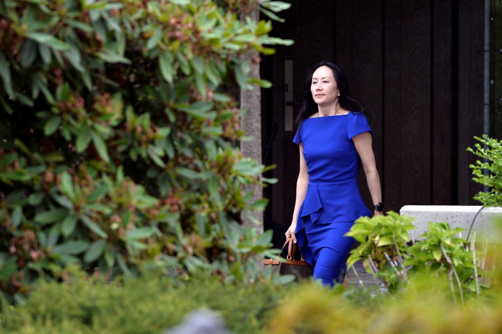 Huawei Technologies chief financial officer Meng Wanzhou leaving her home to attend a court hearing in Vancouver, British Columbia, on Monday. Photo: Reuters
