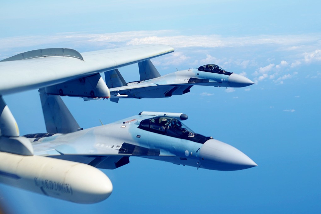 China has sent anti-submarine aircraft, fighter jets and warships to the southwest and southeast of Taiwan. Photo: Xinhua