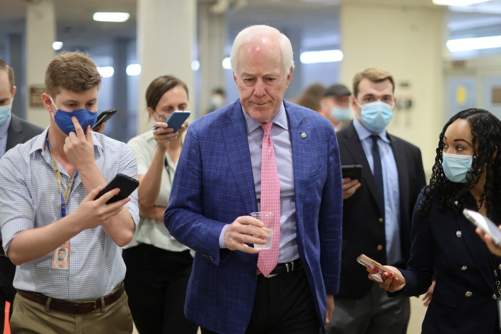 US Senator John Cornyn talks to reporters as he arrives for a vote on Capitol Hill on August 10. Photo: Reuters