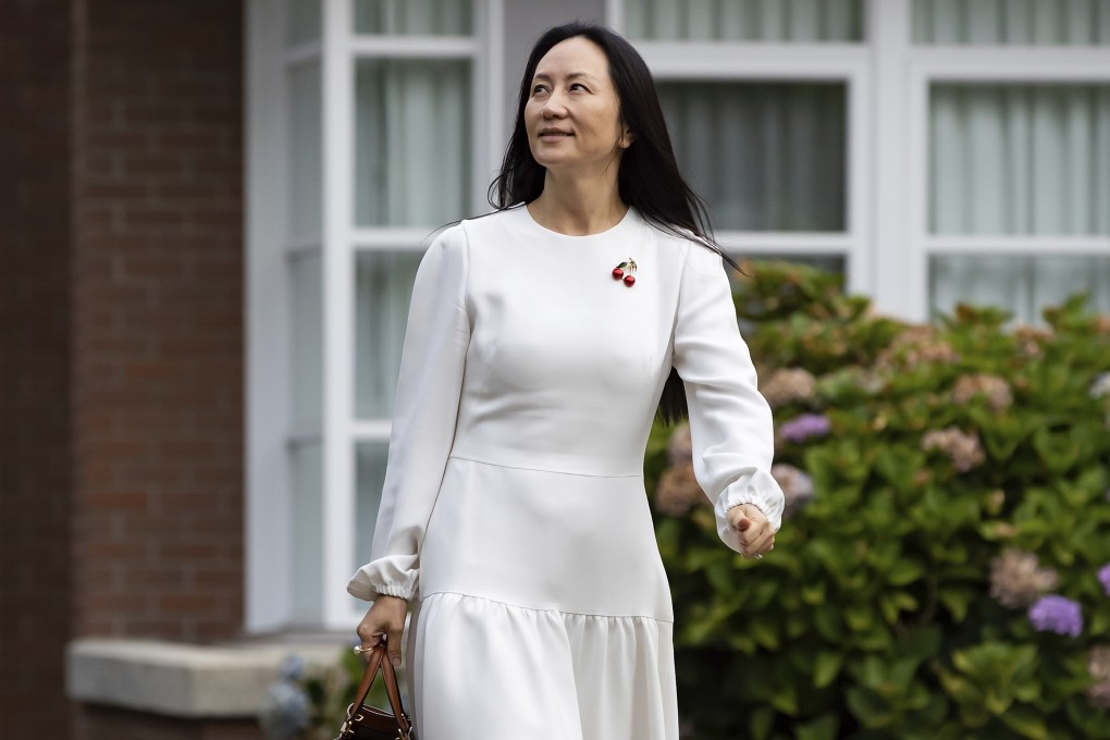 Meng Wanzhou, chief financial officer of Huawei Technologies Co., leaves her home in Vancouver to attend her extradition hearing on Tuesday. Photo: The Canadian Press via AP