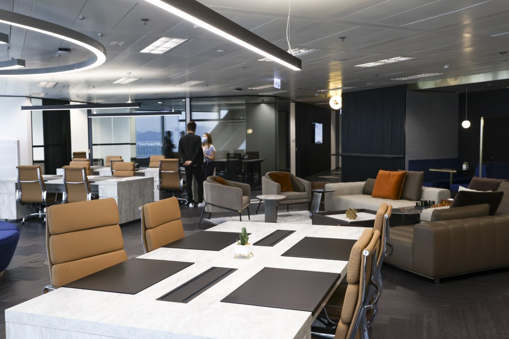 Inside Shimao Group’s The Center Space in Central. Photo: May Tse