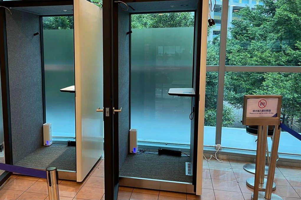 The first set of booths have been launched in seven shopping centres across Hong Kong. Photo: Handout