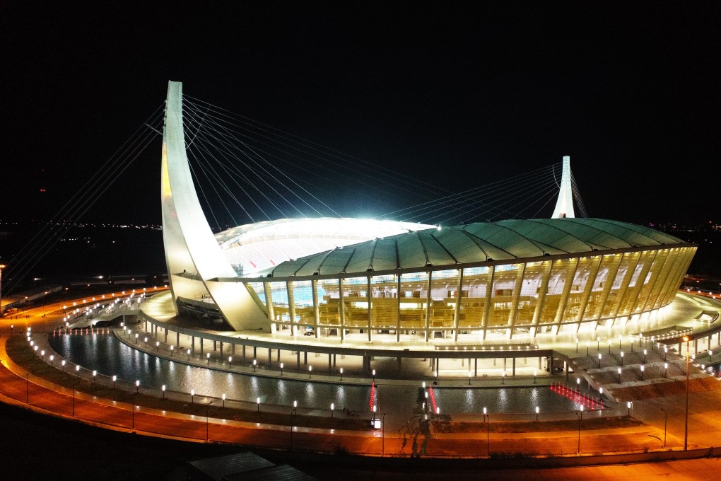 The Morodok Techo National Stadium was funded by the Chinese government and will be the centrepiece venue for Cambodia’s 2023 Southeast Asian Games. Photos: Xinhua