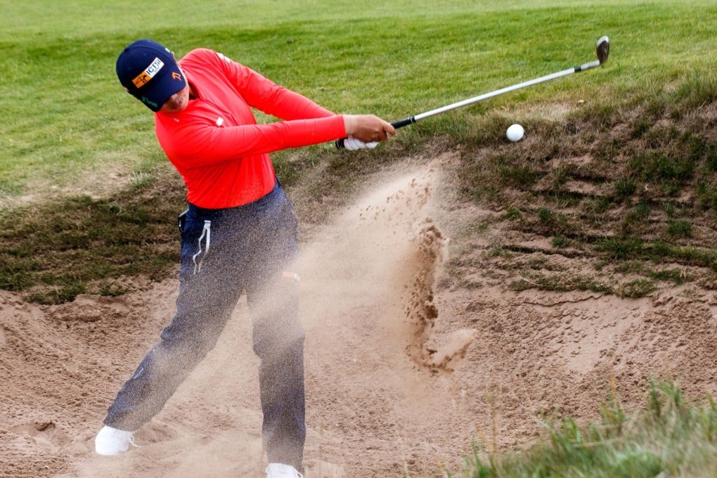 US Open champion Yuka Saso of the Philippines in action during the 2021 AIG Women's Open golf tournament at Carnoustie, Scotland. Photo: EPA