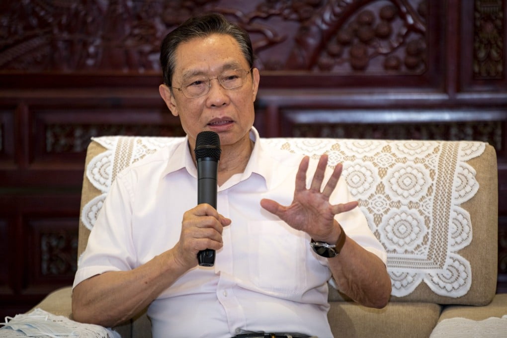 Respiratory disease expert Zhong Nanshan said Covid-19 vaccines were less effective six months after the first dose, but herd immunity was still achievable with booster shots. Photo: Handout