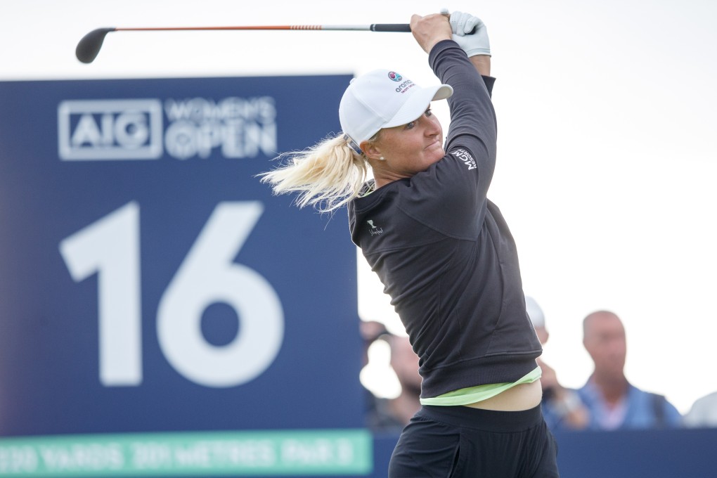 Sweden’s Anna Nordqvist won the Women’s British Open at Carnoustie in Scotland. Photo: EPA
