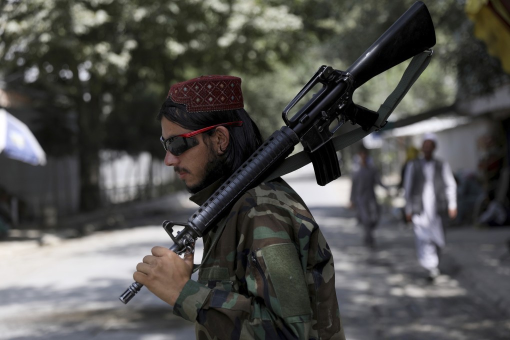 A Taliban fighter in Kabul, Afghanistan. Photo: AP