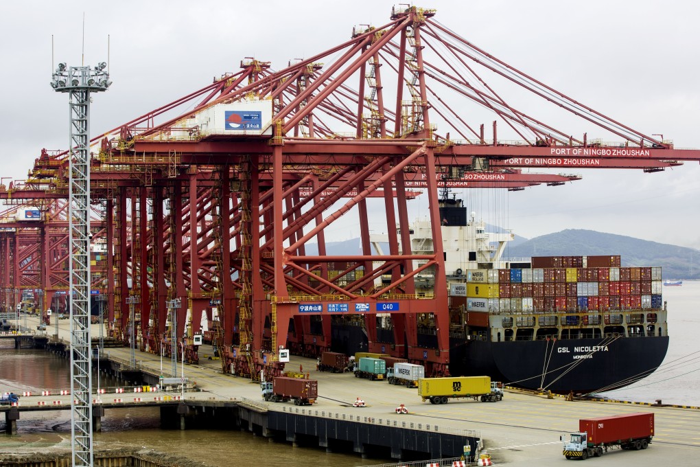 Container costs from Asia to the east coast of the United States this week rose 442 per cent from a year ago to US$20,057 per 40-foot equivalent unit, according to US-based freight-tracking firm Freightos. Photo: Xinhua