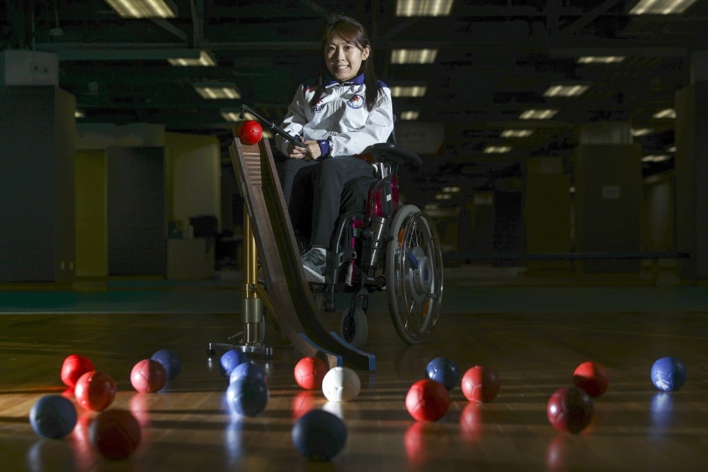 Ho Yuen-kei is one of Hong Kong’s standout boccia hopes at the Tokyo 2020 Paralympics. Photo: SCMP / Sam Tsang