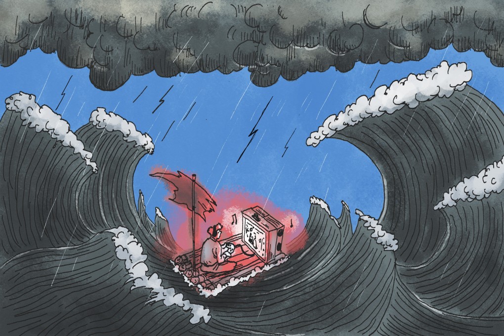 China’s video game industry continues to experience stormy waters as the country tries to balance its economic benefits with its potential social harm. Illustration: Brian Wang