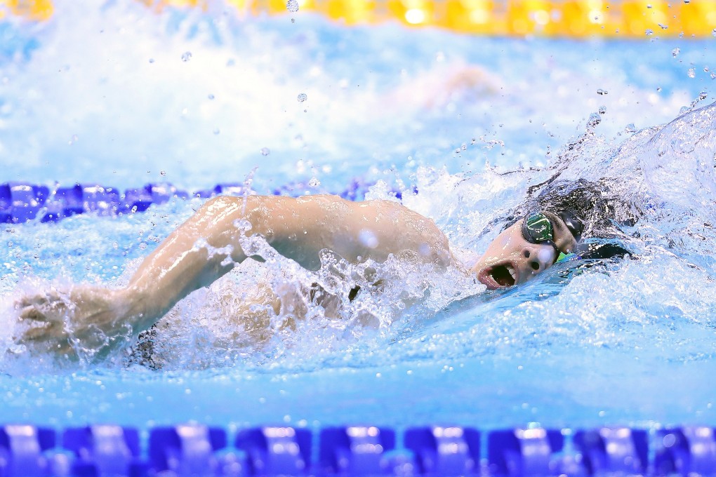 Hong Kong’s Tang Wai-lok, the defending Olympic champion in the men’s 200m free, missed out on reaching the final in Tokyo. Photo: James Chance/Getty Images