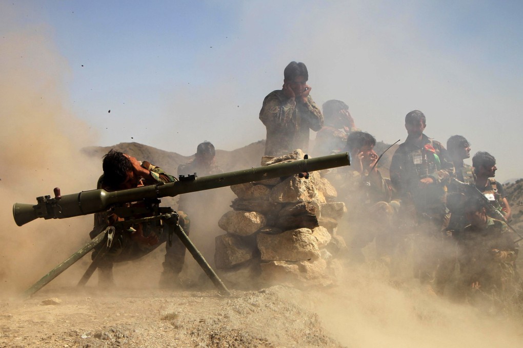 Afghan security forces take part in a strike against Isis on September 17, 2019. Photo: Xinhua