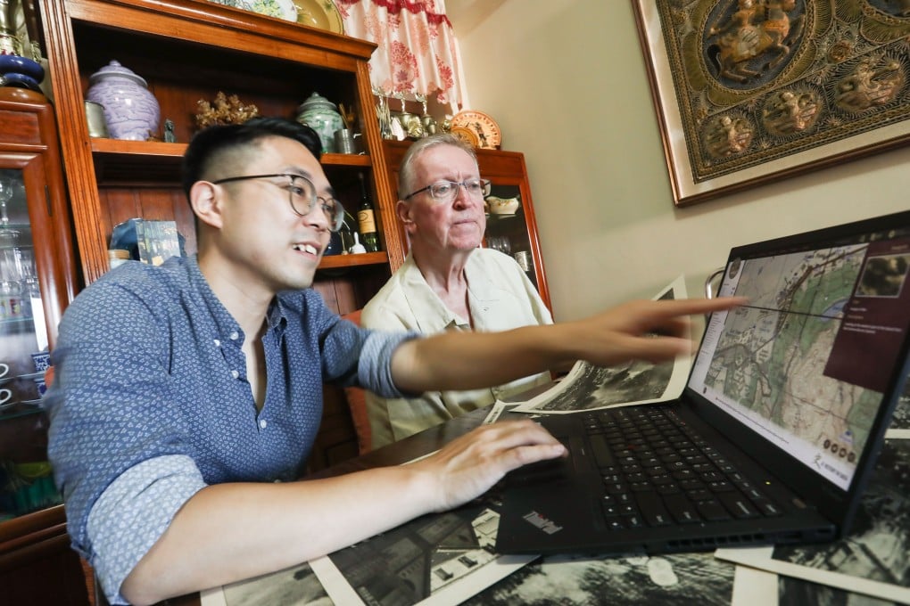 Baptist University associate history professor Kwong Chi-man (left) and historian Tony Banham explain the new database. Photo: Jonathan Wong