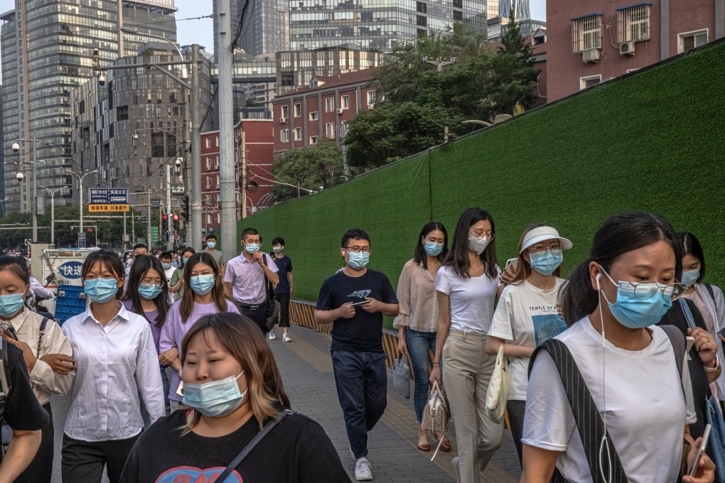 Workers head home during the evening rush hour in Beijing. China’s tutoring sector employed more than 10 million people nationwide. Photo: EPA-EFE